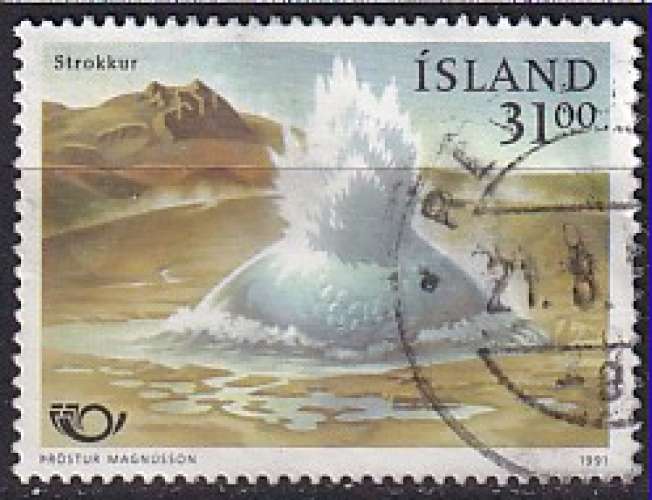 islande ... n° 698  obliteré ...1991