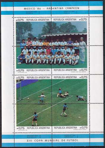 argentine ... 2 blocs n° 33/34  neufs** ... 1986