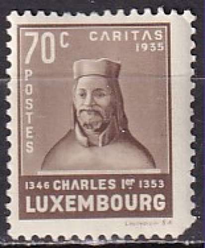 luxembourg ... n° 278  neuf* ... 1935 (abimé)