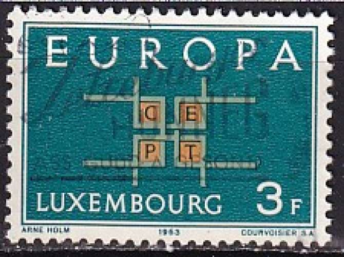 luxembourg ... n° 634  obliteré ... 1963