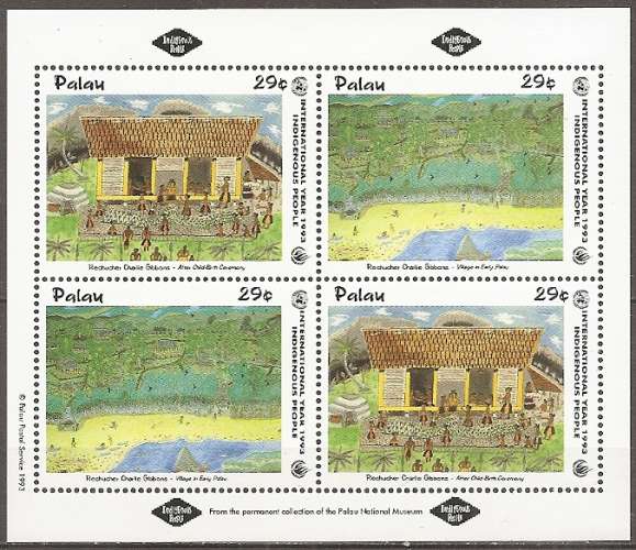 palau ... feuillet n° 587/588x2  neuf** ... 1993