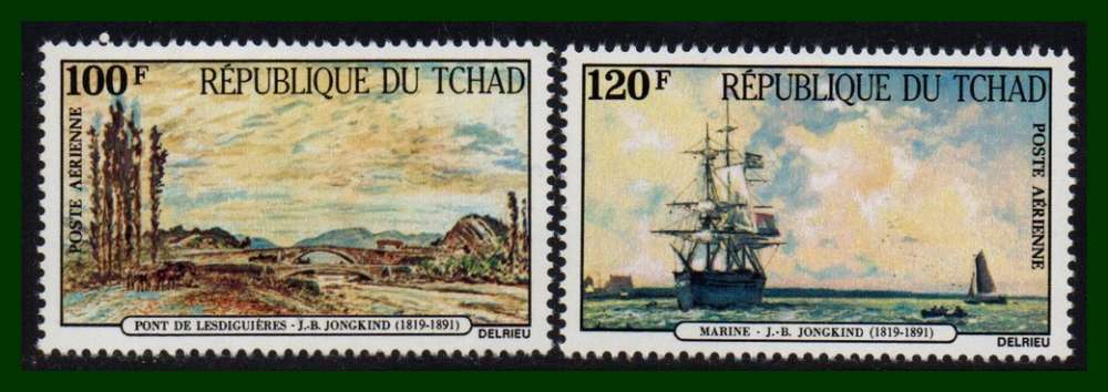 Tchad N° PA 186 187 ** MNH peinture Marine Pont Voilier