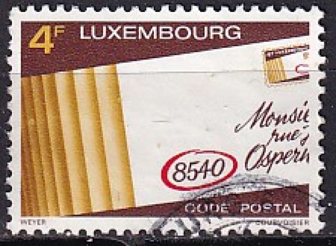 luxembourg ... n° 966  obliteré ... 1980