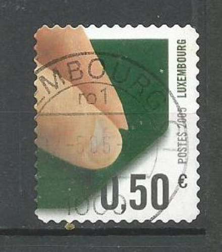 Luxembourg 2005 - YT n° 1627 - Papier vert foncé