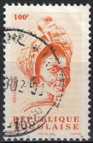 Timbre Oblitéré Used Stamp TOGO 100F 1998 BELLA BELLOW