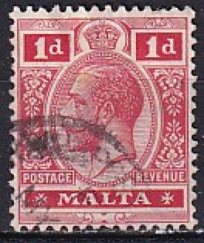 malte ... n° 44  obliteré ... 1913