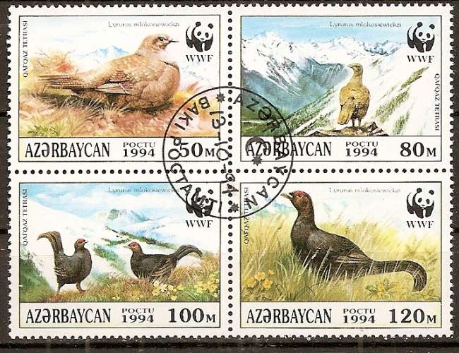 azerbaidjan ... n° 163 à 166  obliterés ... 1994