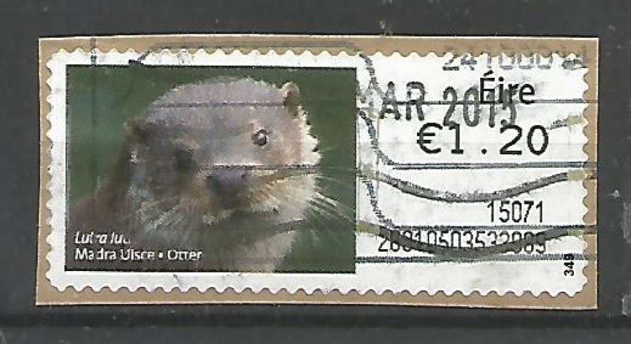 7Irlande 2014 - YT n° 57 - Faune - loutre - cote 2,00