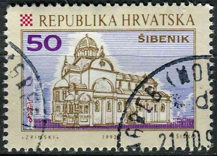 CROATIE 1992 OBLITERE N° 156