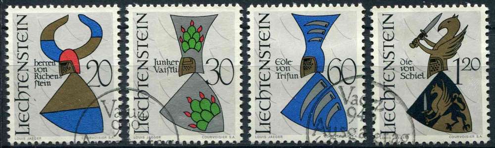 LIECHTENSTEIN 1966 OBLITERE N° 413 à 416