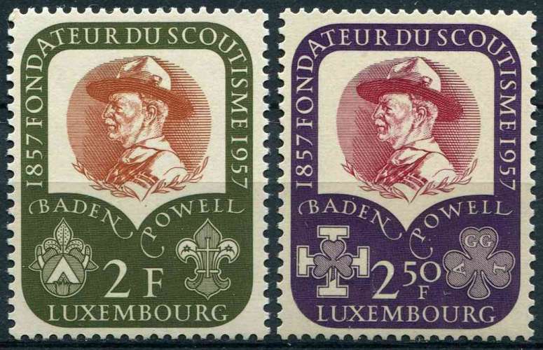 LUXEMBOURG 1957 NEUF** MNH N° 526 527