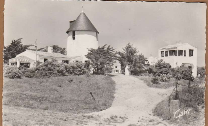 cpsm  85  Noirmoutier Barbâtre Moulin du Bourg