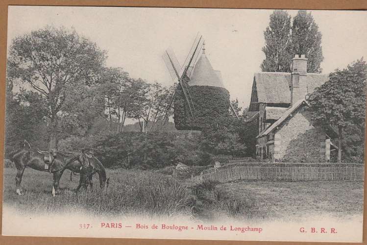 cpa 75 Paris Bois de Boulogne Moulin de Longchamp