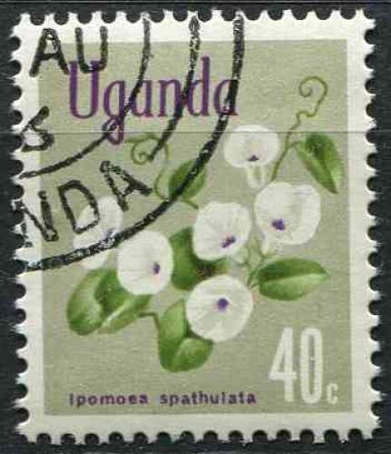 OUGUANDA 1969 OBLITERE N° 87 fleurs