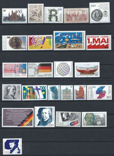 Allemagne RFA Lot 24 Tp Neuf** (MNH) 1990  (lot XVII)