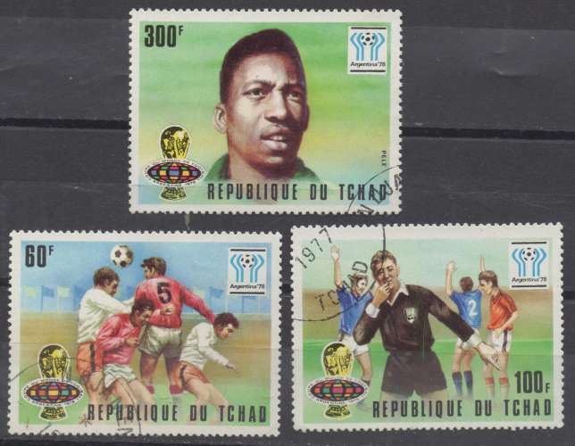 TCHAD 1977 - SPORT : FOOTBALL ARGENTINA 78 : PELÉ