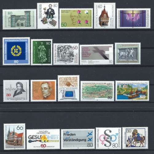 Allemagne RFA Lot 20 Tp Neuf** (MNH) 1984  (lot XXIII)