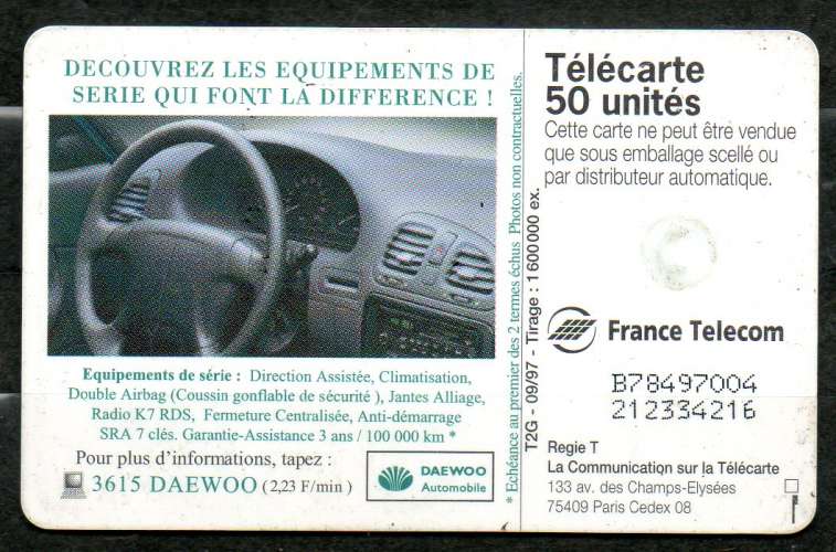 France F787 DAEWOO NUBIRA GEM2-50U 1997