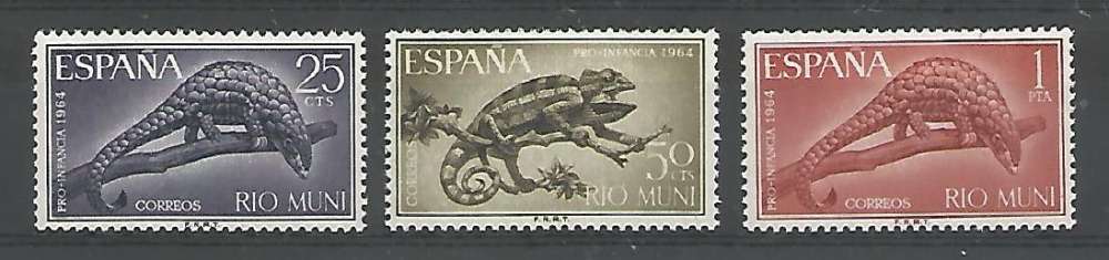 Rio Muni - 1964 - Reptiles - Tp n° 45 / 7 - Neuf *