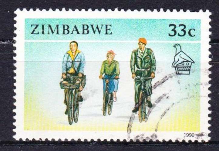 Zimbabwe 1990 YT 204 Obl Bicyclettes