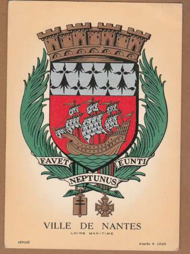 cpsm  Blason ville de Nantes