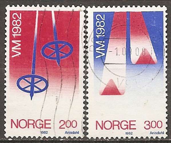 norvege ... n° 809/810  obliterés - 1982