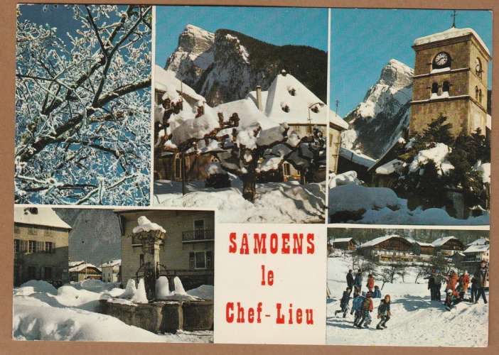 cpm74 Samoëns  le Chef-Lieu  Multivues 