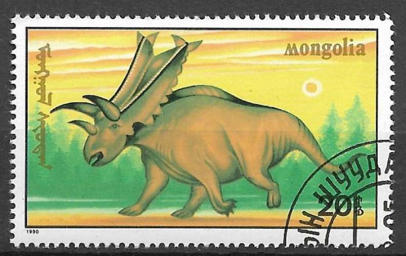 Mongolie 1990 Y&T 1758 oblitéré - Animaux préhistorisques 