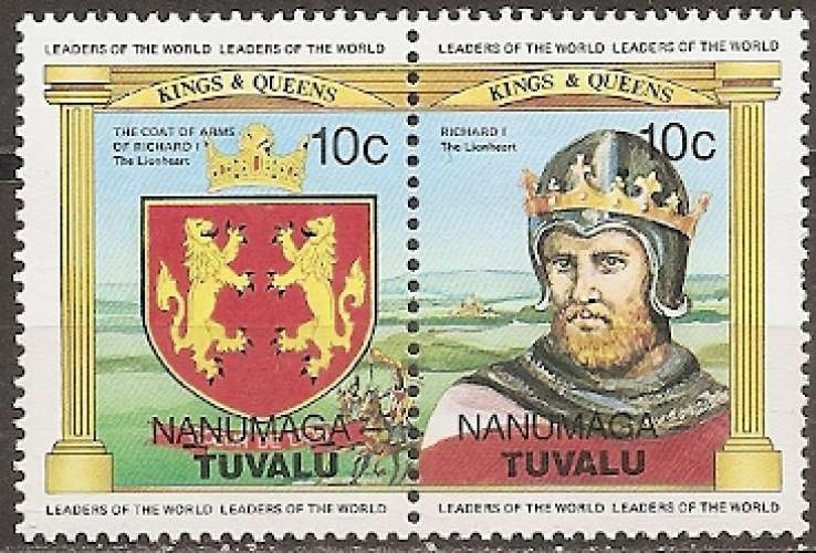 tuvalu (nanumaga) ... n° 1x2  neufs** ... 1984