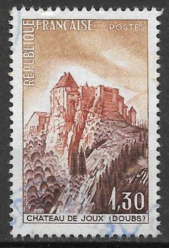 France 1965 Y&T 1441 oblitéré - Château de Joux