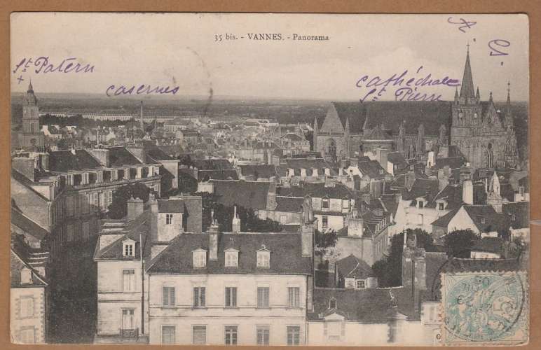 cpa 56 Vannes   Panorama 