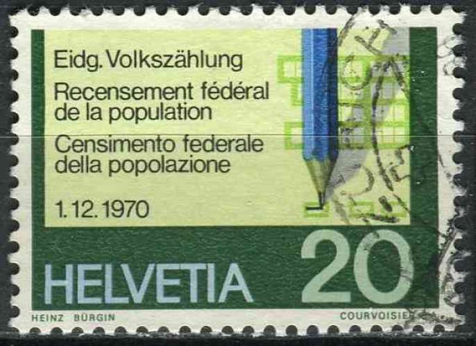 SUISSE 1970 OBLITERE N° 865