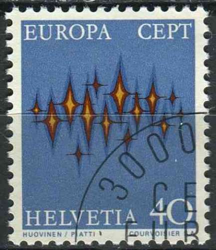 SUISSE 1972 OBLITERE N° 900 europa