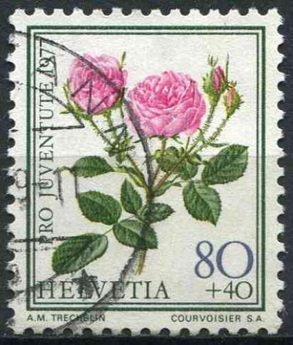 SUISSE 1977 OBLITERE N° 1045 fleurs