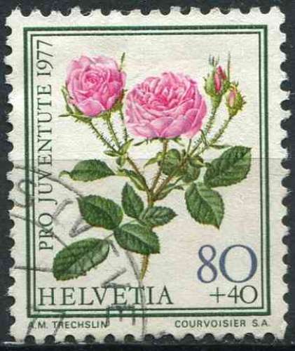 SUISSE 1977 OBLITERE N° 1045 fleurs