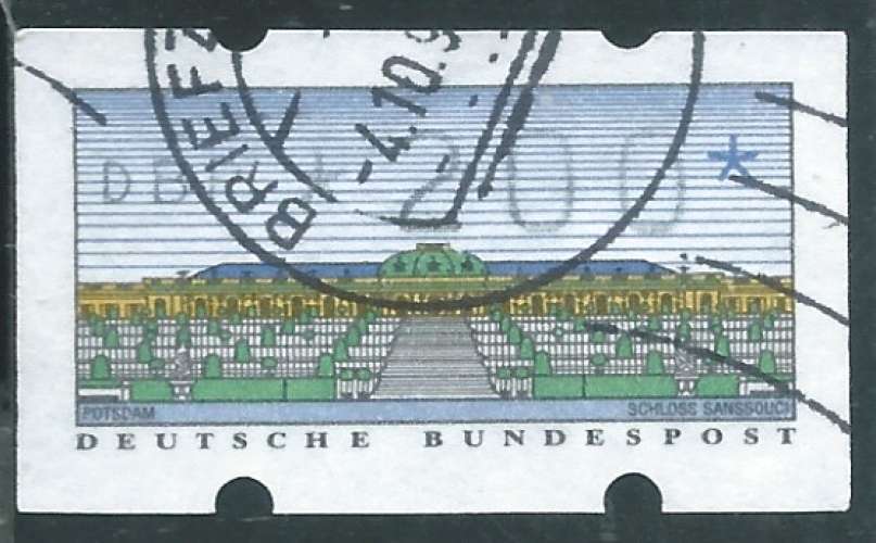 Allemagne - RFA - Timbres de distributeurs - Y&T 0002 (o) 