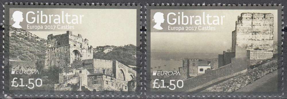 Gibraltar 2017 Europa CEPT Châteaux Neuf **