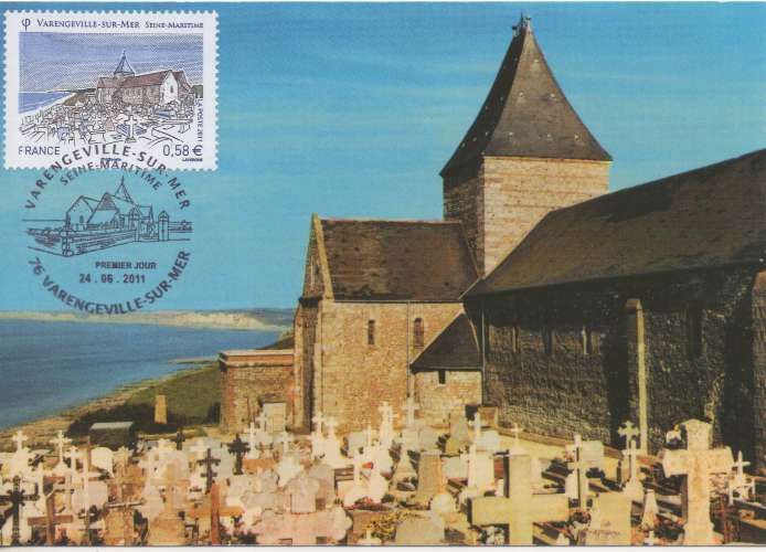 France 2011 - Carte maximum : Varangeville sur mer