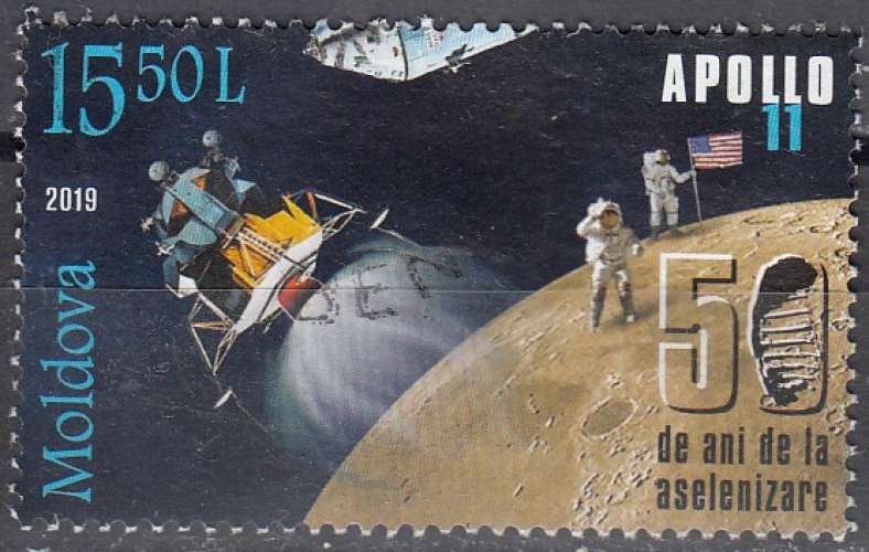 Moldova 2019 Apollo 11 O Cachet rond