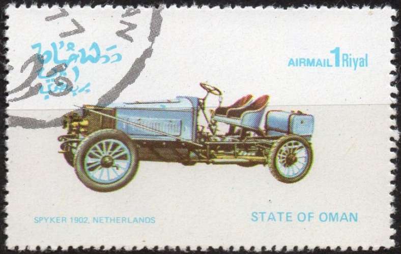 F290 - Y&T n° ??? - oblitéré - Spyker 1902 Pays Bas - 19?? - Oman