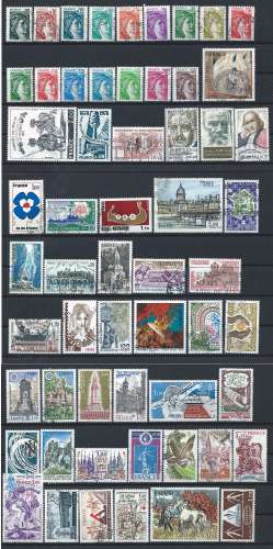 France Lot 58 Timbres Obl (FU) 1978 - (Lot XII)