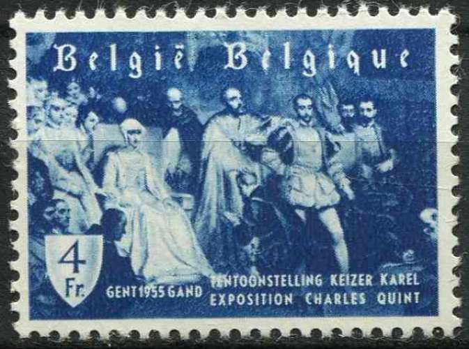 BELGIQUE 1955 NEUF* charnière N° 966