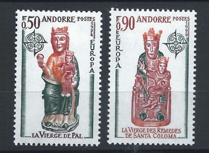 Andorre N°237/38** (MNH) 1974 - Europa 