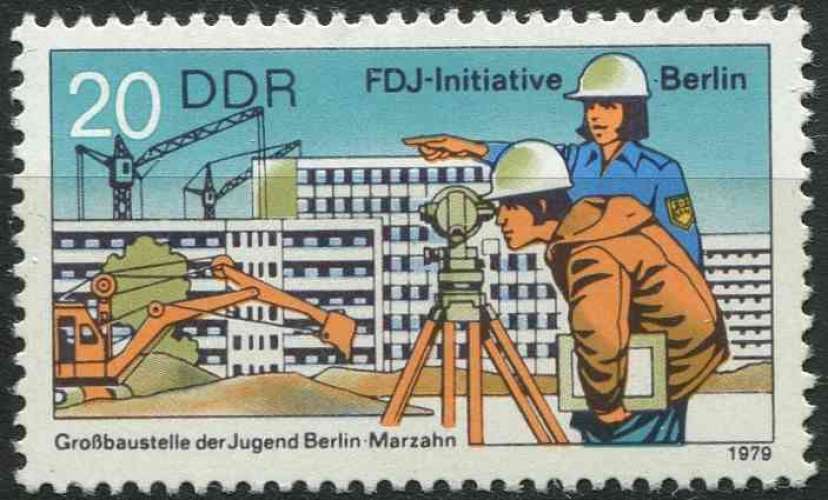 ALLEMAGNE RDA 1979 NEUF** MNH N° 2092