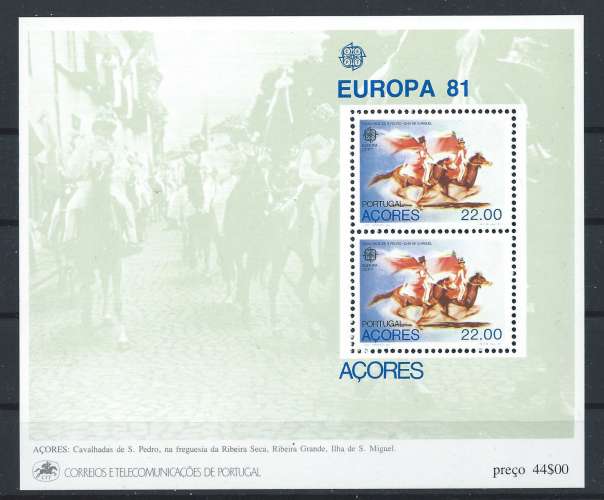 Açores Bloc N°2** (MNH) 1981 - Europa 