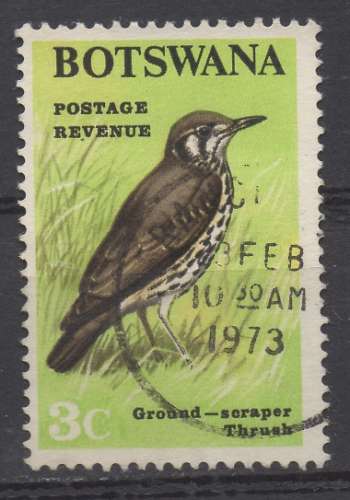 BOSTWANA 1967 - Y & T : 173 - Oiseau : grive