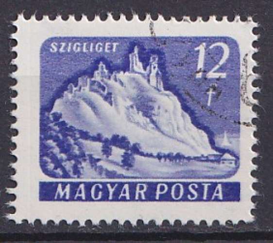 Hongrie 1960-61 Y&T 1335B oblitéré - Château Szigliget 