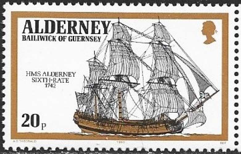 Alderney - 1990 - Y&T 44** - MNH -   