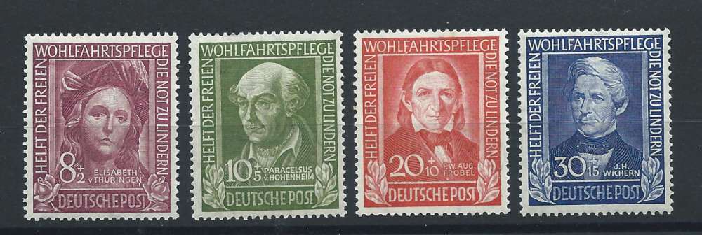 Allemagne - RFA N°3/6** (MNH) 1949 - Personnages célèbres