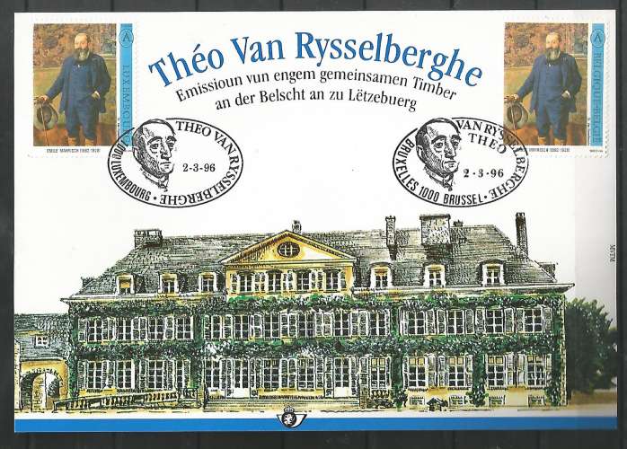 Belgique - 1996 * Carte souvenir Van Rysselberghe Tp nr 2627 CS 